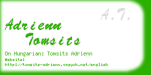 adrienn tomsits business card